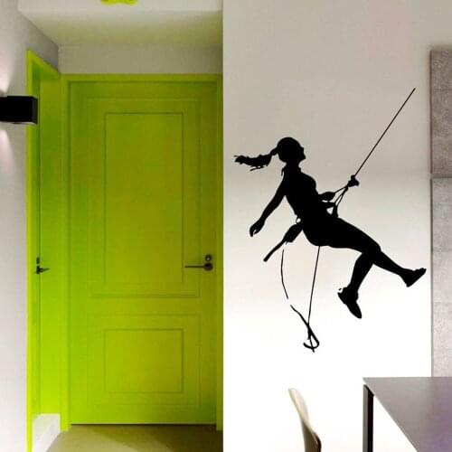 Extreme Sport Vinyl Wall Decals Living Room Rock Climber Climbing Decal Sticker Home Decor Art Mural Bedroom Stickers G529