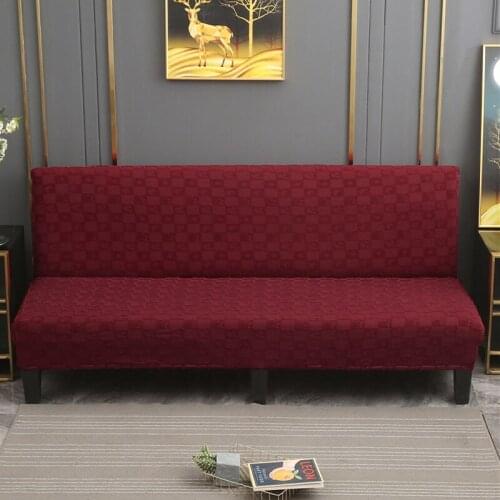 Elastic Armless Sofa Cover Sofa Cover Cushion Cover Furniture Protection Cover with Elastic Bottom Soft Thick Jacquard