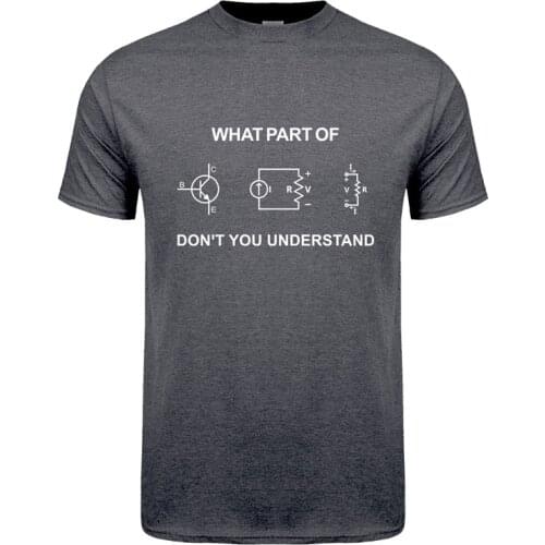 Electrical Engineer T Shirt Summer Men Short Sleeve Cotton Funny Engineering Sarcasm T-shirts Cool Man Tshirt Gift JL-102