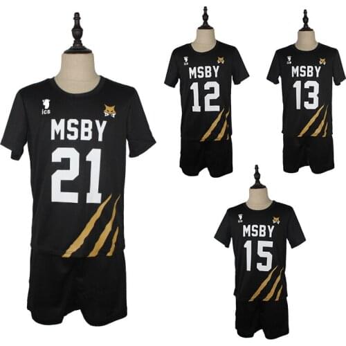 Haikyuu Cosplay Costume MSBY Volleyball Club Karasuno High School Shoyo Hinata Kotaru Bokuto Sportswear Jerseys Uniform
