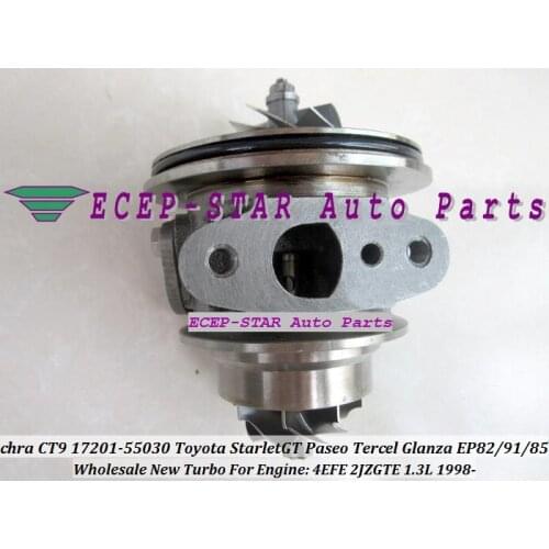Turbo CHRA Cartridge CT9 17201-55030 17201-64190 For TOYOTA Starlet GT Paseo Tercel Glanza EP82 EP91 EP85 1998- 4EFE 2JZGTE 1.3L
