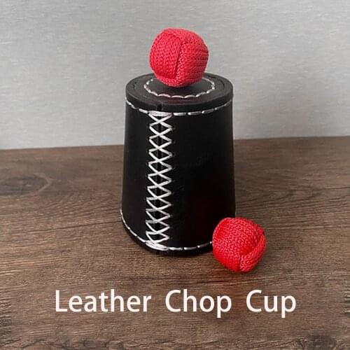 Leather Chop Cup Magic Tricks Stage Close Up Magia Cup tour de magie Cup Appearing Magica Mentalism Illusion Gimmick Props