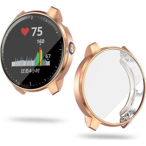 Soft Lightweight Screen Protector Cover for Garmin Venu/SQ/Vivoactive 3 Music Watch Case TPU Bumper Flexible Shell Accessories