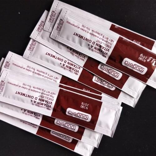 100pcs High Quality Vitamin A+D Ointment Faster Healing Tattoo Cream Tattoo Recovery Cream 3D Permanent Makeup Repairing