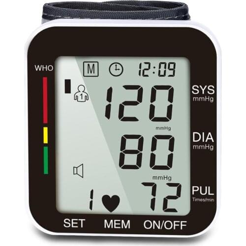 Blood Pressure Monitor Wrist Cuff - Digital - Fully Automatic Accurate Pressure Monitor for Home - Wrist Machin