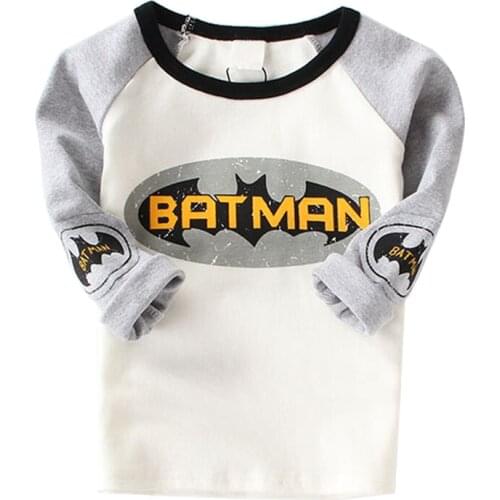 2016 New Fashion Boys T shirts Long Sleeve Children Sweaters cartoon Pattern Baby Boys Girls Unisex Tops