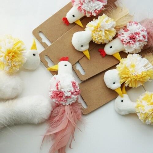 Pet Cat Dog Toy Plush Animals Cat Toys Chick Catnip Bird Interactive Teaser Toy For Cats Teeth Toy #F
