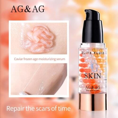 30ml Caviar Tri-color Serum Frozen Age Moisturizing Tri-color Face serum Lifts Firms Fine Lines Shrink Pores Facial Skin Care