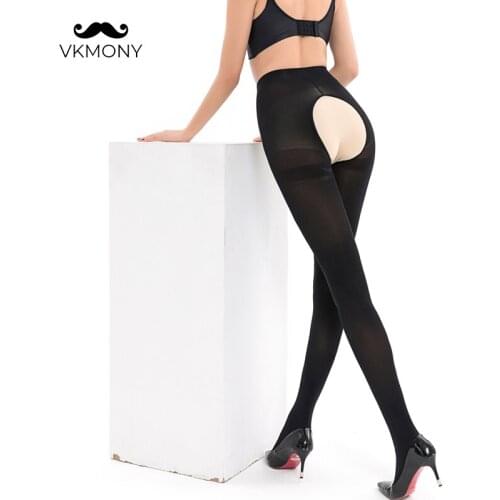 Women panthose open crotch120D woman tights 4color women sexy panthose VKMONY