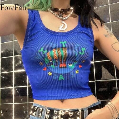 Forefair Summer O Neck Pink Tank Top Ribber Print Sleeveless Knitted Casual Harajuku Sexy Women Green Y2k Lace Crop Tops 2021