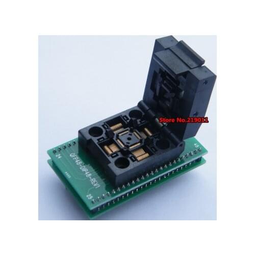 100% New High Quality QFP48 to DIP48 IC Test Socket 0.5mm Picth /LQFP48 tO DIP48 Programming Adapter / TQFP48 to DIP48Adapter