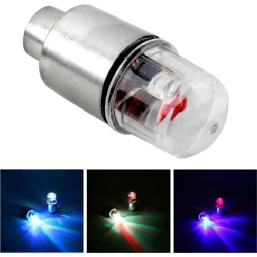 4 Pcs Motor Cycling Bike Tyre Tire Valve Waterproof LED Car Bicycle Wheel Lights