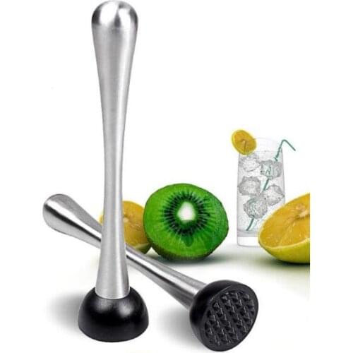 50pcs/lot Stainless Steel Cocktail Muddler Mashes Fruits Herbs and Spices for Cocktails Bar Tools