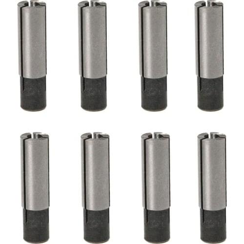 8 Pcs 1/4 Inch to 1/8 Inch Chuck Driver Adapter Engraving Machine Conversion Kit for Engraving Machine ER Collet