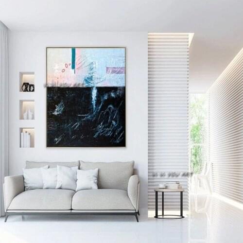 Abstract Oil Painting Large Canvas Wall Art Contemporary Expressionism Colorful Modern Handmade Decoration Office Living Room