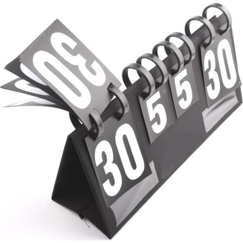 Basketball Four-Digit Scoreboard Table Top Score Board Sports Competition Recorder Score Keeper for Table Tennis Badminton