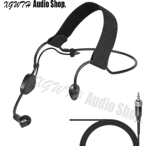 Wireless ME3 EW100G EW100G3 Double Hung Headset Microphone Suitable for Sennheiser 3.5mm Jack Stereo Screw Lock