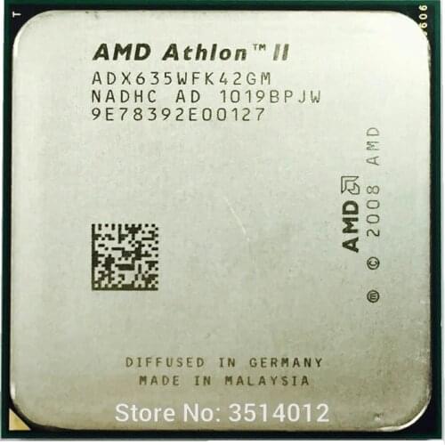 AMD Athlon II X4 635 2.9 GHz Quad-Core CPU Processor ADX635WFK42GI/ADX635WFK42GM Socket AM3