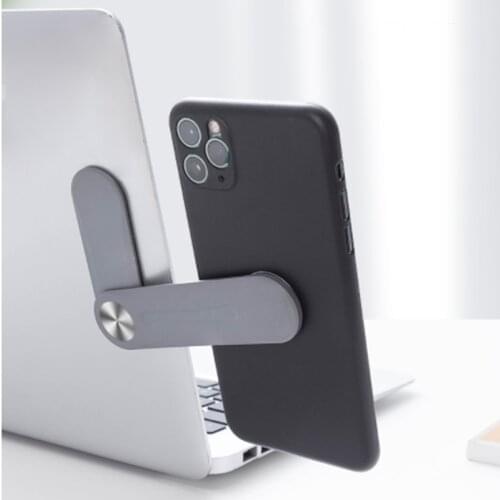 Phone Holder for Laptop Magnetic Cellphone Mount Fixed Clip on Flat and Slim Monitor or Laptop Monitor Safety Cellphone Stand