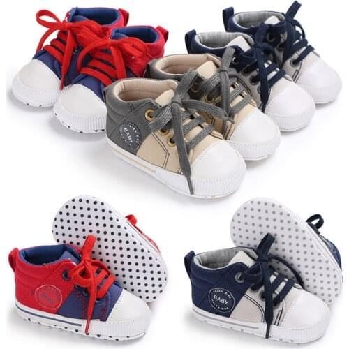 Baby Sports Sneaker Canvas Shoes Minifashion For Newborn Baby Girls Shoes Boys Infant Toddler Soft Sole Anti-slip