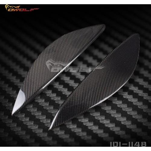 For Opel Vectra C 2005 Carbon Fiber Lamp Eyebrow Accessories 2Pcs