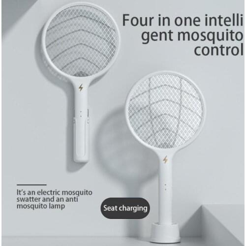 Electric Mosquito Killer Cordless Battery Power Electric Fly Mosquito Swatter Bug Zapper Racket Insects Killer Home Bug Zappers