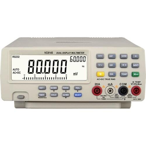 Hot Sale Professional Digital Bench Top Multimeter High Quality Temperature Meter PC DMM 80000 Tester Analog Bar Graph w/ 23 s