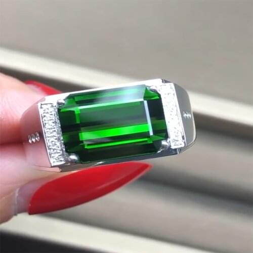 Needle Soda Lime Stone Ring Huanzhi 2021 New Geometric Square Ring Is Suitable for womens jewelry party gifts