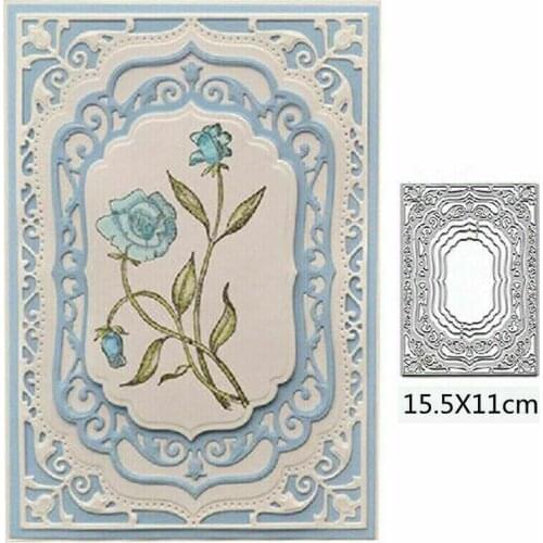 Lace Frame Stencil Metal Cutting Dies Scrapbook Embossing Paper Craft Cardmaking