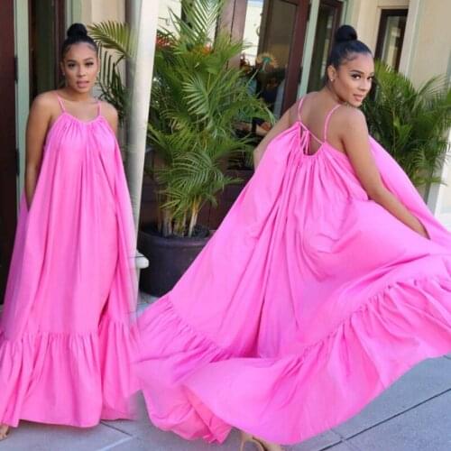 MKVO Solid Summer Dresses