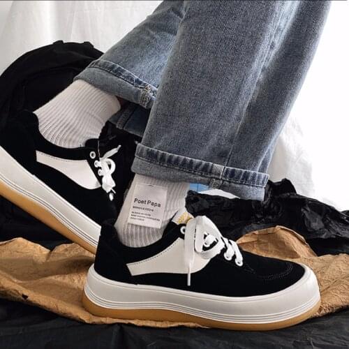 Mens Shoes Fashion Shoes Student Shoes Wholesale Casual Shoes for Men Pu Leather Male Sneaker Couple Models 35-44 Size