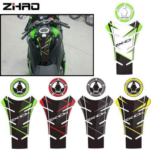 Stickers For Kawasaki Ninja ZX-10R ZX10R Tank Pad Tank Pads Gas Knee Emblem Badge Logo Decal Kit Accessories 2019 2020 2021