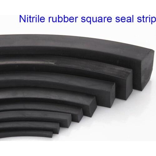 NBR rubber solid seal strip Oblong 10 15 20 x 15 20 25 30 40mm ship cabinet Door windor machine damper slip scratch proof