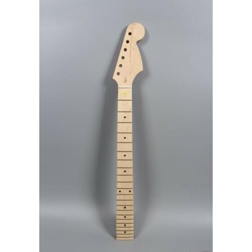 Unfinished 30 inch scale length Maple Guitar Neck 22 fret Dot Inlay Maple Fretboard