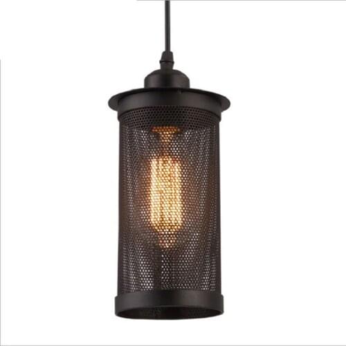 Nordic Style loft retro Iron Cage Pendant lamp Cafe Chandelier vintage Lamp