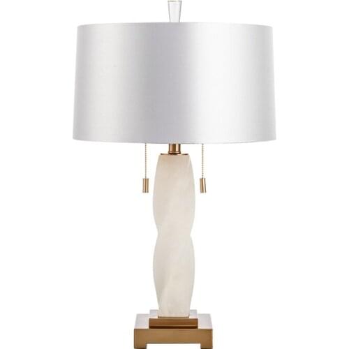 Luxury marble table lamp spain marble table light reading light hotel lighting project table light E27 good quality marble