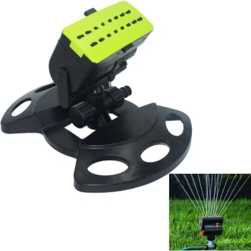 2PCS Garden Irrigation Sprinkler 16 Hole Water Spray Nozzle Watering Irrigation Automatic Swinging Garden Lawn Sprinkler