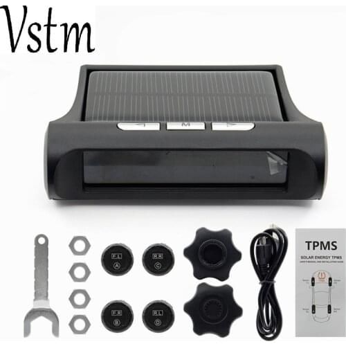 Tyre Pressure TPMS Car Wireless Tire Pressure Monitoring System + 4 Mini Sensors Cigarette Tyre Pressure Monitoring