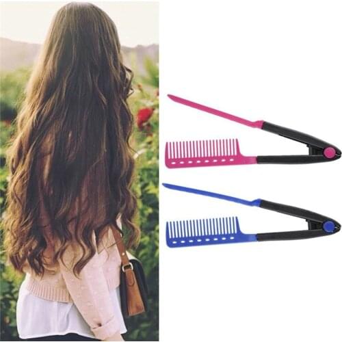 Combs V Type Hair Straightener Hair Style Styling Tools Hairdressing DIY Salon Accessories Hairbrush Hairdressing Styling Tools