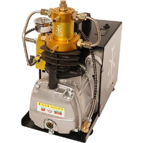 TUXING 4500Psi 300Bar 30MPA Electric Air Compressor High Pressure Water Pump for Pneumatic PCP Rifle Gun Tank Scuba Inflator