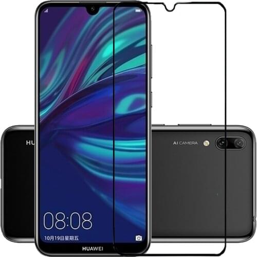 75 Pcs/Lot Tempered Glass Full Cover Screen Protector Protective Film for Huawei Y7 Prime 2019/Y7 Pro 2019/Enjoy 9/Y7 2019