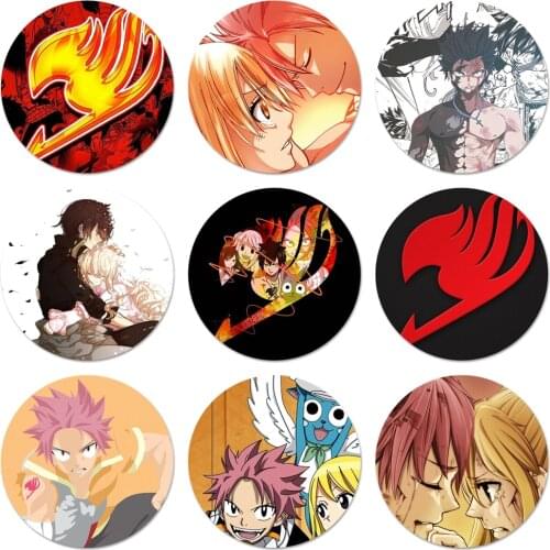 Anime Fairy Tail Logo Icons Pins Badge Decoration Brooches Metal Badges For Clothes Backpack Decoration