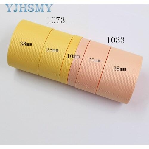 10/25/38mm 10yards Solid Color Ribbons Thermal transfer Printed grosgrain Wedding Accessories DIY materials J-20504-D10mm-848