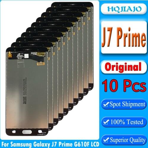 10 pieces/lot For Samsung Galaxy J7 Prime G610F Touch Screen Digitizer LCD Display Adjust For Samsung G610 G610K G610L G610S LCD