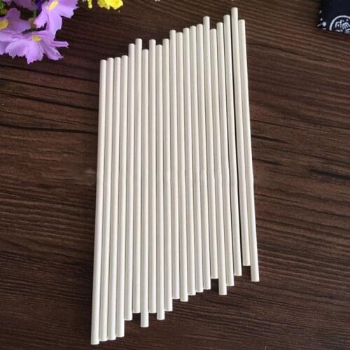 100Pcs/Pack Lollipop Stick DIY Special Bar Mold Tool White Paper Chocolate Sugar Arts Candy Sucker Sticks About 3*100mm Tools