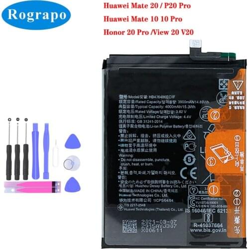 Original 4000mAh Mobile Phone Battery For Huawei P20 Pro, mate 10, Mate 10 pro, Mate 10 Pro lite CLT-L04 CLT L09C L29C AL00 AL01