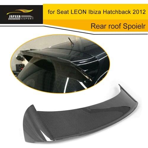 Carbon Fiber Car Rear Trunk Lip Spoiler Wings for Seat LEON Ibiza Hatchback 2012