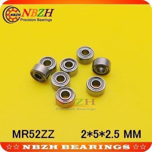 Free shipping Wholesale Double Shielded Mini Deep Groove Ball Bearings MR52ZZ 2*5*2.5 SMR52ZZ SUS440C 2X5X2.5 mm