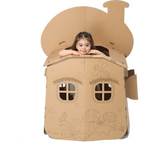 Kids tent DIY Graffiti Paper Mushroom house tent Free Coloring Drawing Paper castle Children Indoor Outdoor game tent Room House