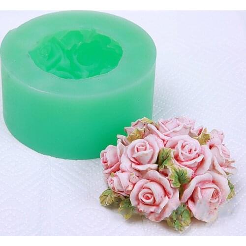 DIY 3D Flower Decoration Silicone Molds Decorating Chocolate Silicon Soap Mold Fondant Cake Decoration Silica Gel Mold